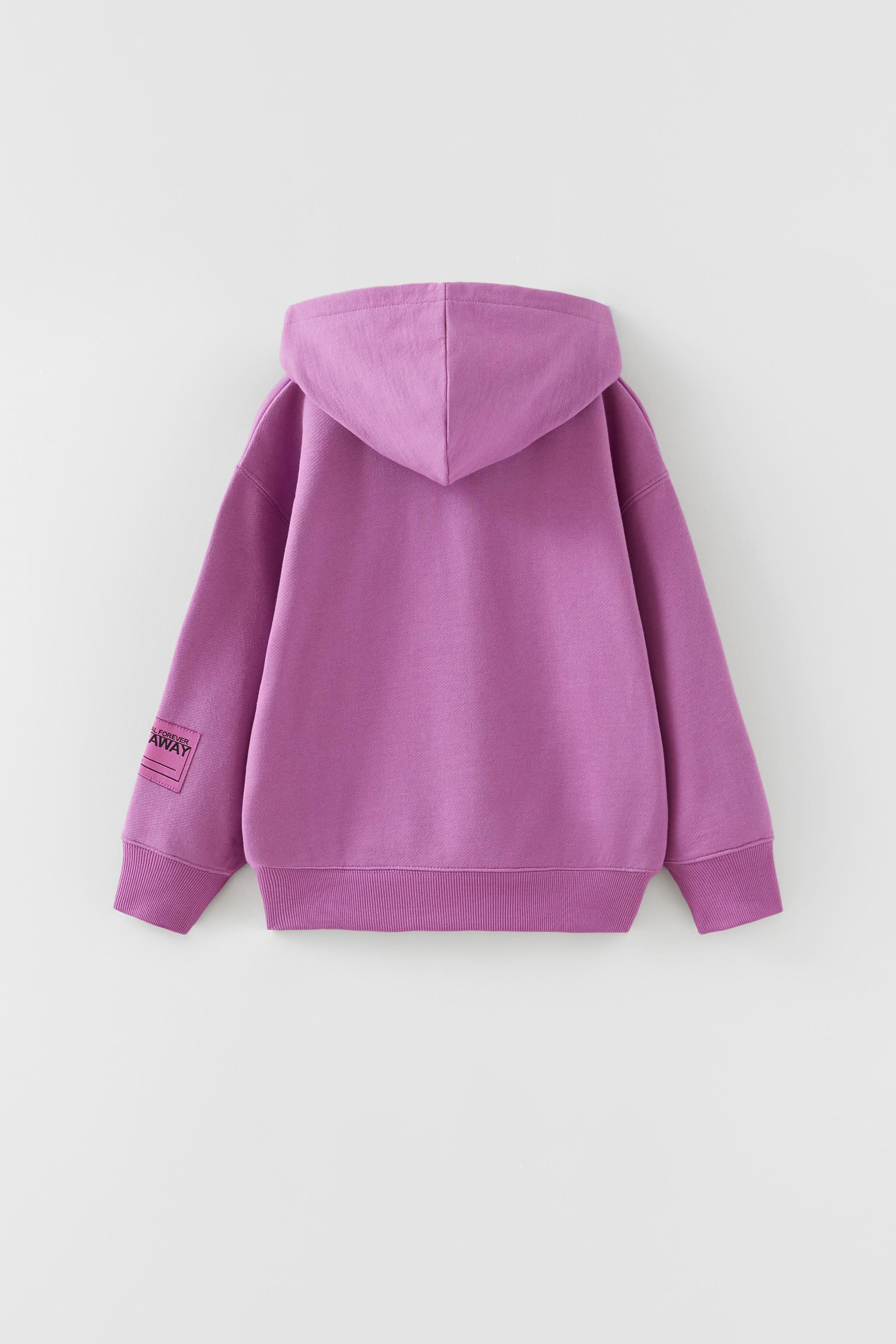 Zara purple hoodie sale